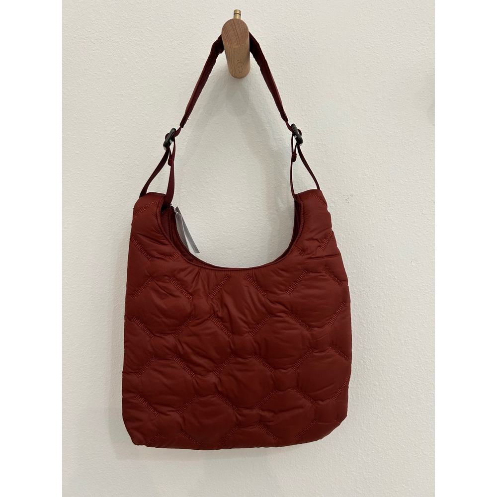 Lululemon 5L Quilty Pleasures Shoulder Bag Mini Roasted Wood NWT - Picture 2 of 6